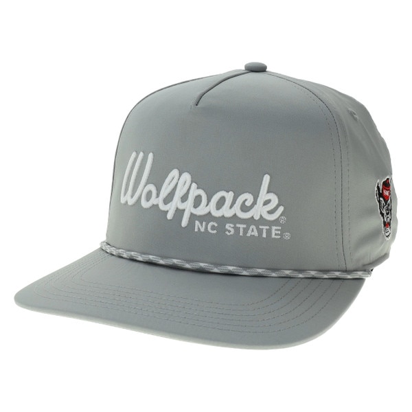 Grey Caddy Hat With Rope - Wolfpack
